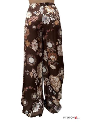 Pantalone raso Fantasia floreale - ph 3