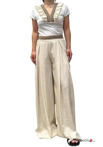 Pantalone in Lino con elastico - ph 4
