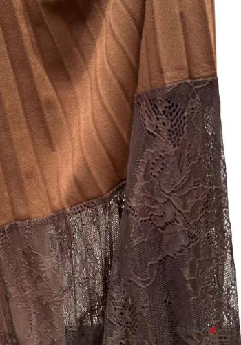 pleated lace trim Dress - ph 2