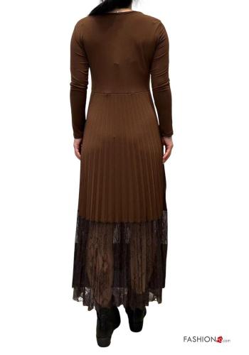 pleated lace trim Dress - ph 3