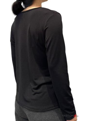 Maglietta a manica lunga con fibbia girocollo con nodo - ph 3