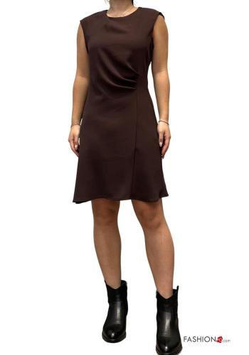 short sleeve crew neck knee-length Dress - ph 4
