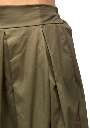 Cotton Skirt with pockets with elastic - ph 2
