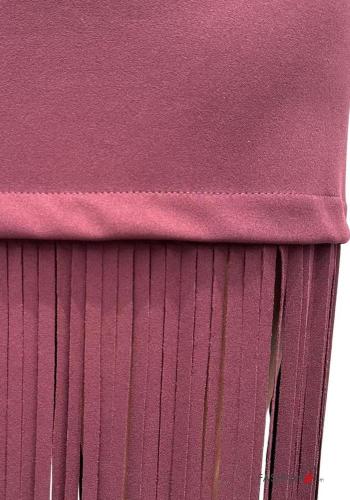 high waist Skirt with fringe with elastic - ph 3