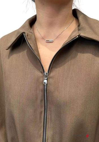 with collar Bomber Jacket with pockets with lining with zip - ph 5