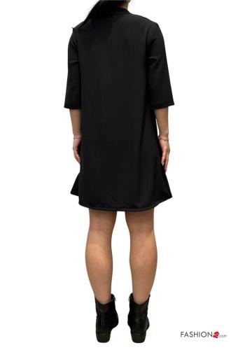 mini Dress with v-neck 3/4 sleeve - ph 3