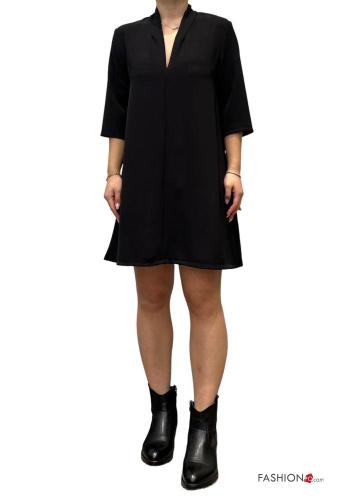 mini Dress with v-neck 3/4 sleeve - ph 4