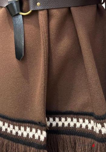 long sleeve Coat with belt with fringe - ph 2