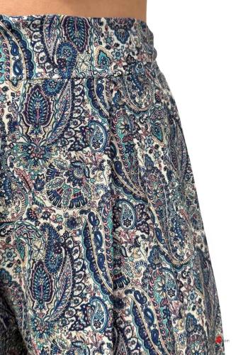 Mix Muster wide leg Hose mit gummizug - ph 2