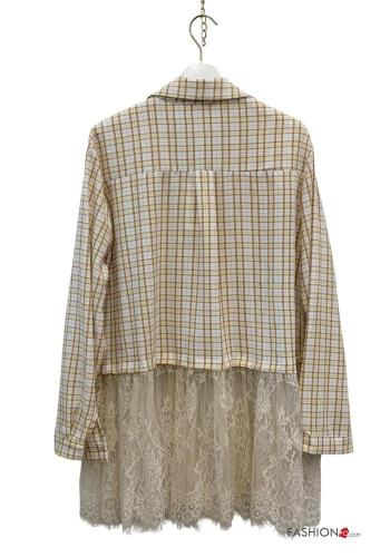 lace trim Shirt with buttons - ph 4