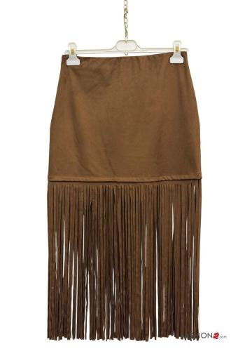Skirt with zip with fringe - ph 2