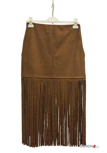 Skirt with zip with fringe - ph 3