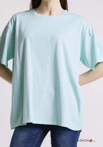 T-shirt in Cotone maniche corte girocollo