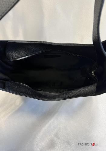 Sac porté épaule en Cuir Véritable avec fermeture éclair - ph 5