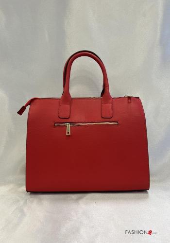 Borsa in Vera pelle con tasche con portafoglio con tracolla con zip - ph 3