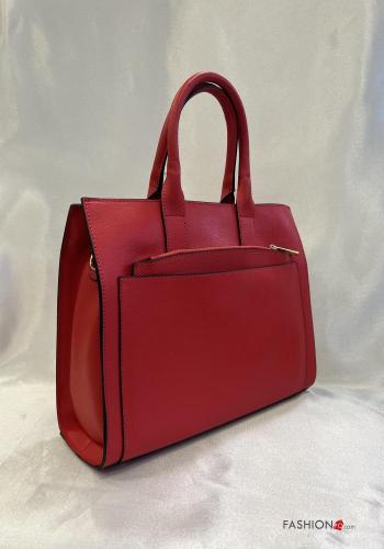 Borsa in Vera pelle con tasche con portafoglio con tracolla con zip - ph 4