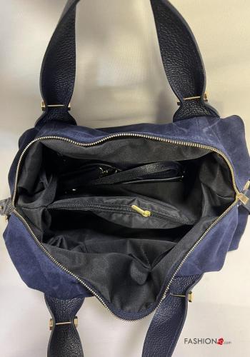 Genuine Leather Handbag with pockets with shoulder strap with zip - ph 3