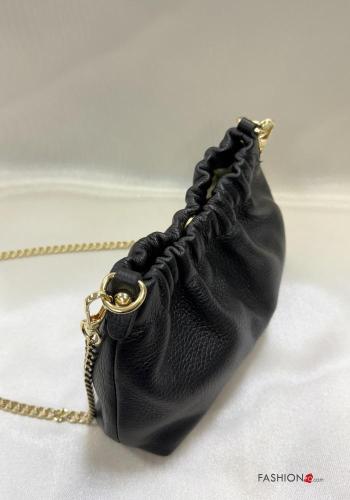 Borsa a spalla in Vera pelle con tracolla con catena - ph 2