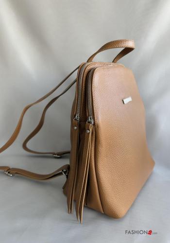 Zaino in Vera pelle con zip - ph 2