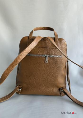 Zaino in Vera pelle con zip - ph 3
