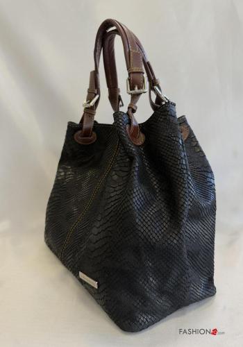 Borsa a mano in Vera pelle Fantasia pitonata con tracolla - ph 2