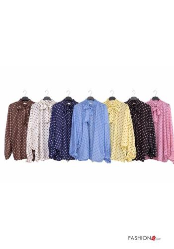 Camicia con fiocco scollo a V - ph 2