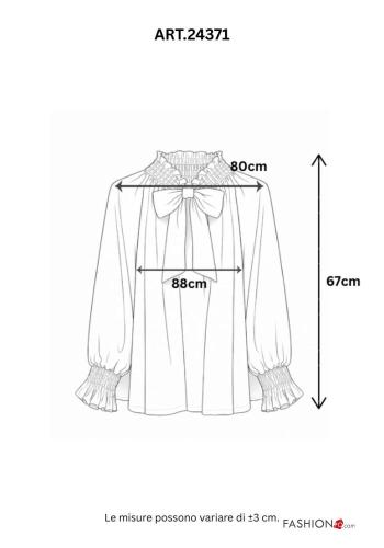 Camicia con fiocco scollo a V - ph 5