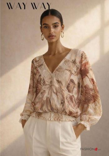 Camicia con fiocco scollo a V - ph 2