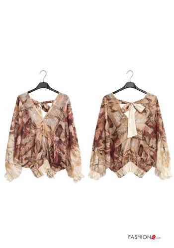 Camicia con fiocco scollo a V - ph 5