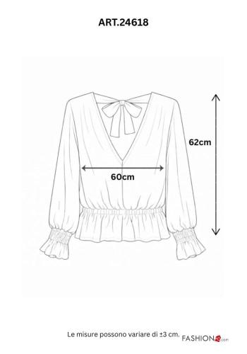 Camicia con fiocco scollo a V - ph 6