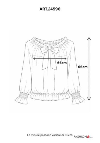 Camicia maniche lunghe con fiocco - ph 5