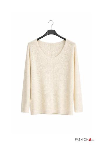 Maglione lurex scollo a V - ph 4