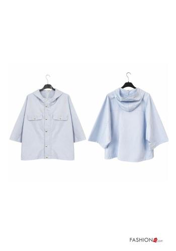 Giacca con tasche con bottoni con cappuccio - ph 3