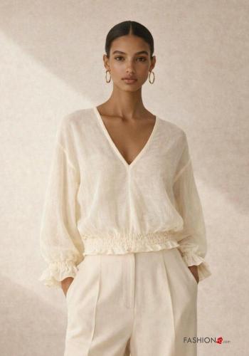 Camicia scollo a V - ph 2