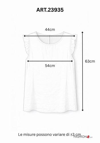 Camisa manga com folhos - ph 3