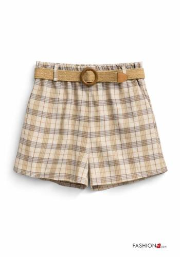 Shorts aus Baumwolle mit Gürtel - ph 2