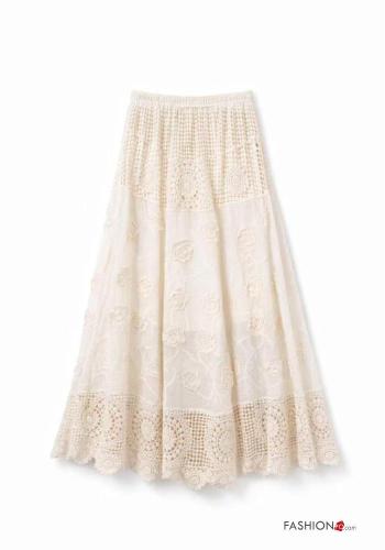 Rock aus Baumwolle englische stickerei - ph 2