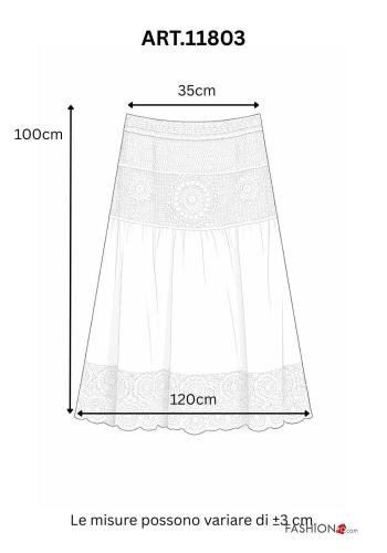 Rock aus Baumwolle englische stickerei - ph 3