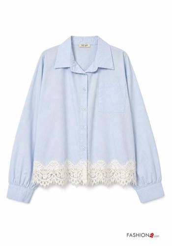 Camicia in Cotone in pizzo sangallo - ph 2