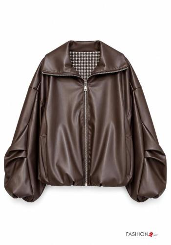 Giacca con tasche a collo alto con zip - ph 2