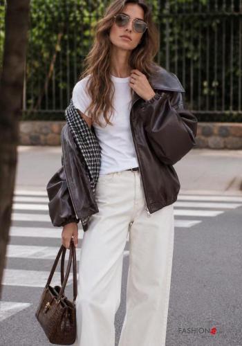 Giacca con tasche a collo alto con zip - ph 4