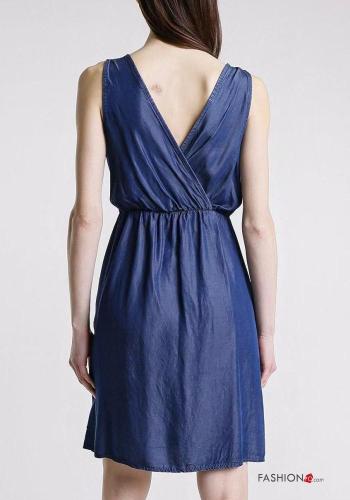 Robe Sans Manches sans manches à col en V avec élastique - ph 2
