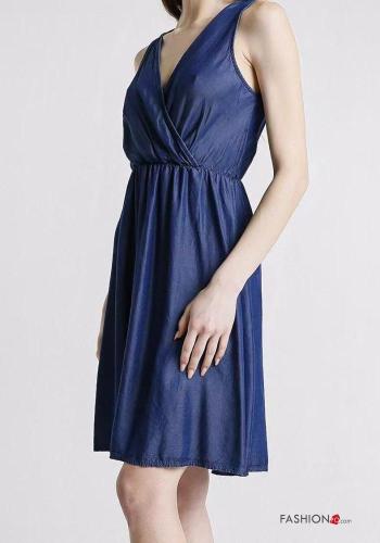 Robe Sans Manches sans manches à col en V avec élastique - ph 3