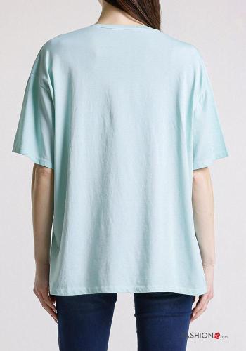 T-shirt in Cotone maniche corte girocollo - ph 2
