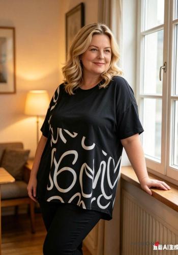 T-shirt maniche corte girocollo Fantasia artistica - ph 3