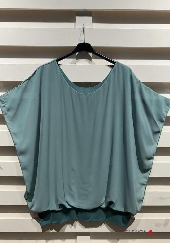 T-shirt chiffon maniche corte girocollo - ph 4