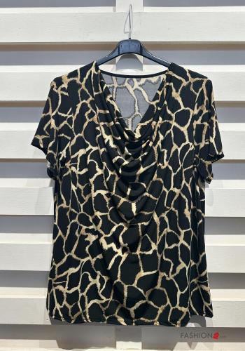 T-shirt maniche corte Fantasia artistica - ph 4
