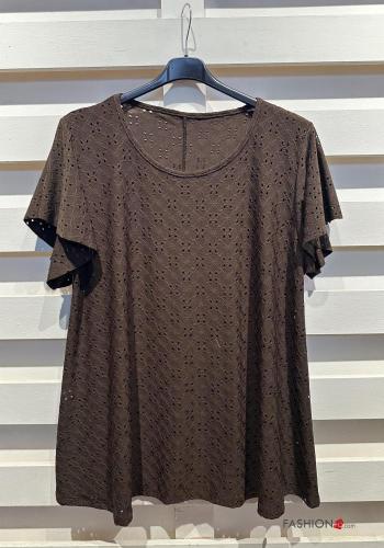 T-shirt maniche volant maniche corte girocollo - ph 3