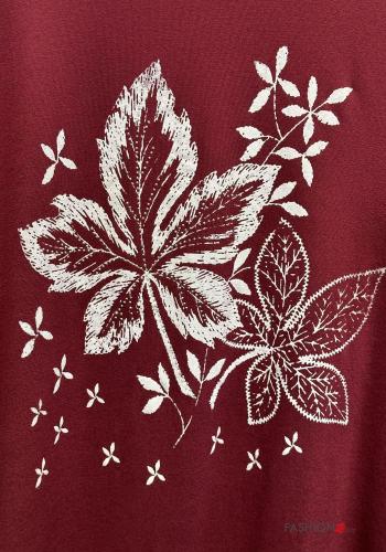 Maglione maniche lunghe girocollo Fantasia stampata - ph 4
