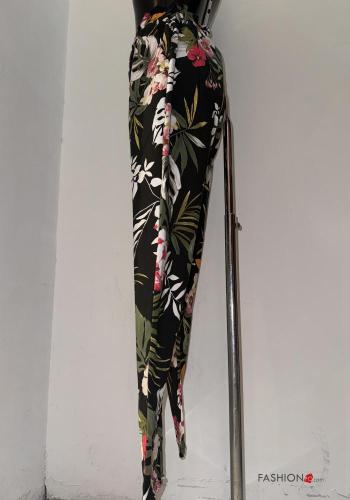Pantalone lungo Fantasia floreale con elastico - ph 2
